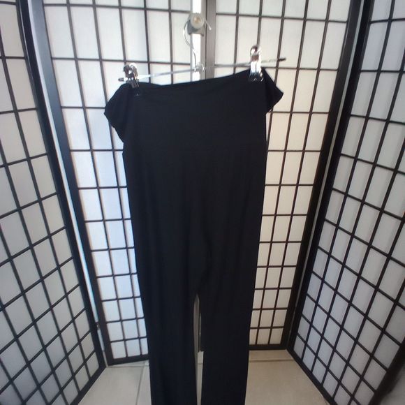 2-PIECE JERSEY SET WOMEN'S Black Long Sleeve Top & Pants Size Medium - Picture 5 of 7